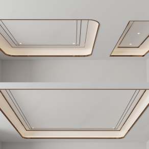 现代天花吊顶3D模型下载